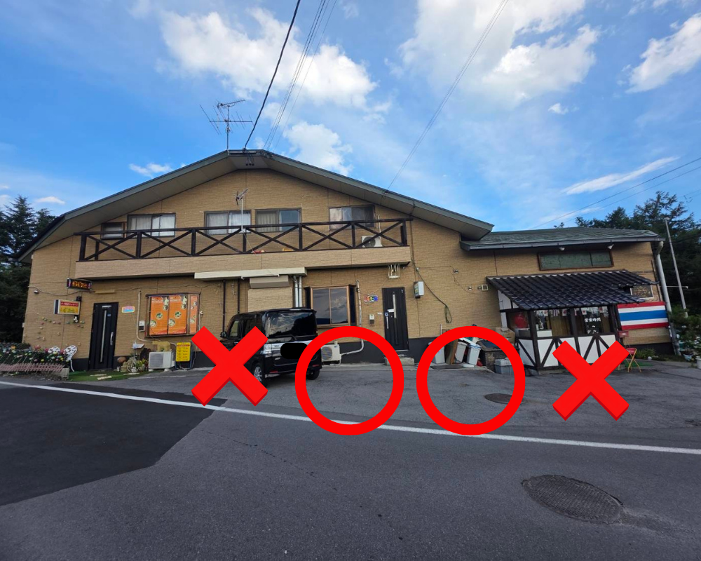 長野県北佐久郡御代田町馬瀬口のタイ古式マッサージ・FLORAフローラの駐車場